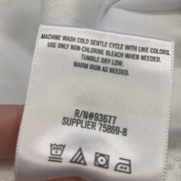 Liz Claiborne white denim long shorts petite size 14 - Picture 8 of 8